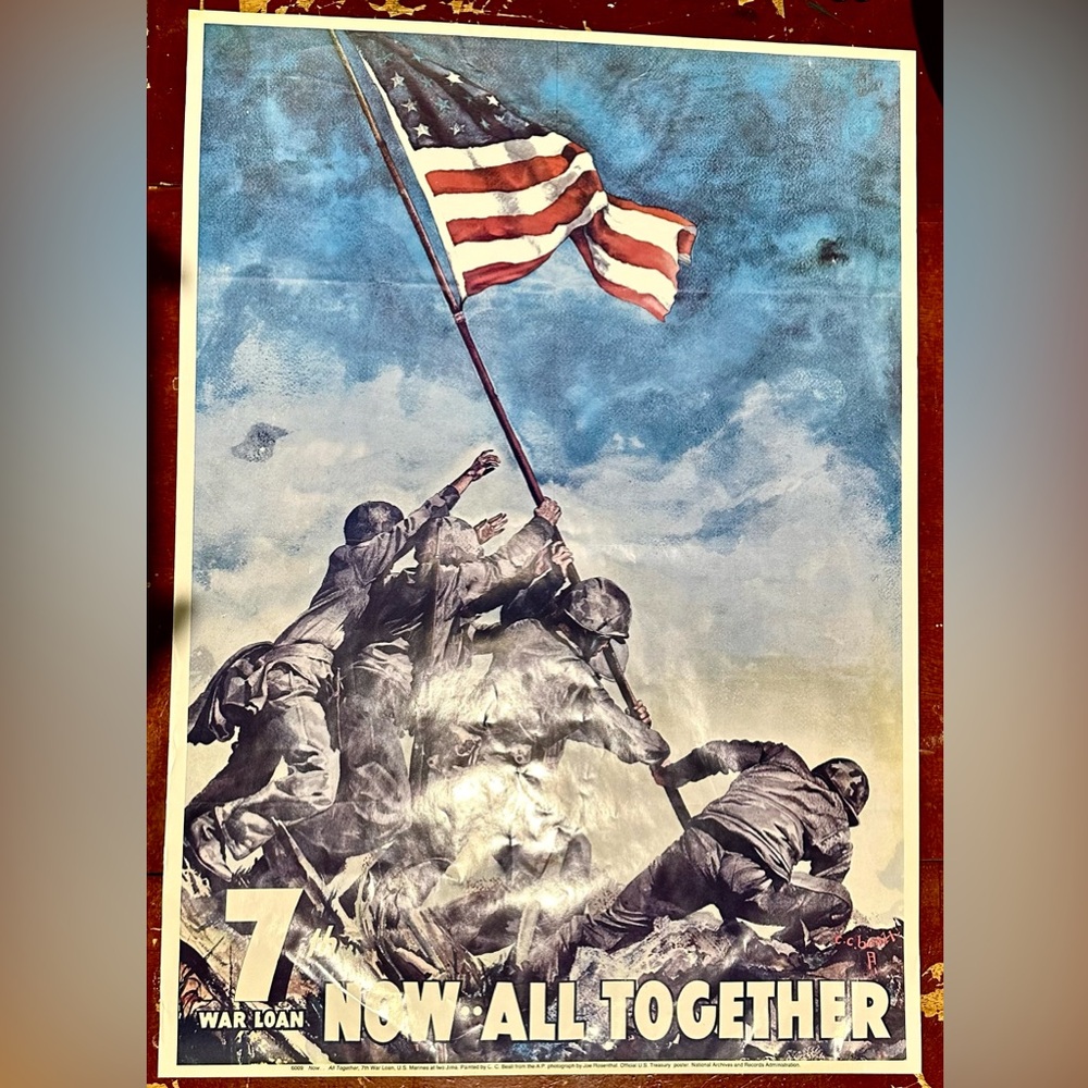 Set of 2 Authentic Vintage U.S WWII War posters